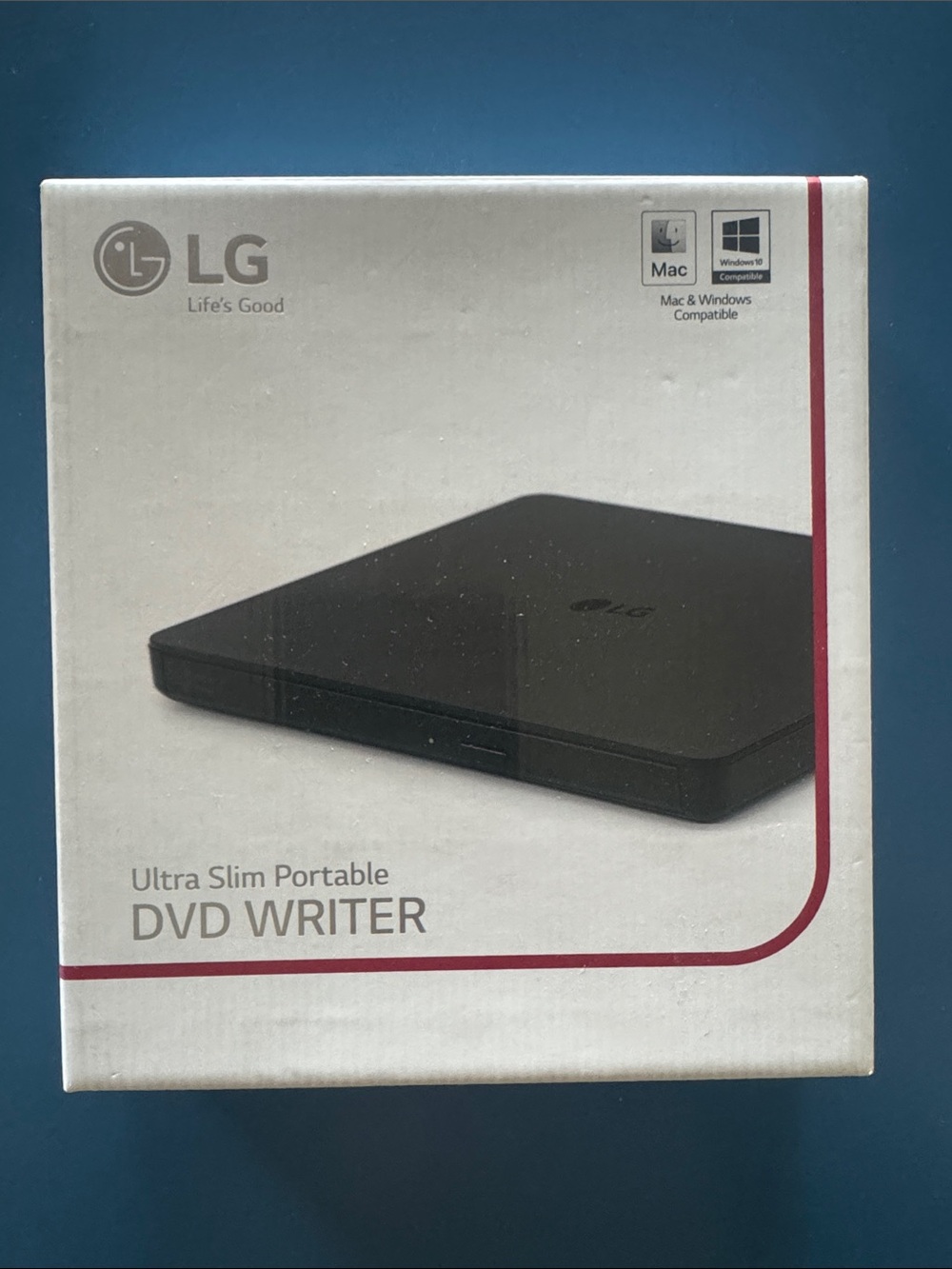 LG Portable Ultra Slim DVD Writer - Black